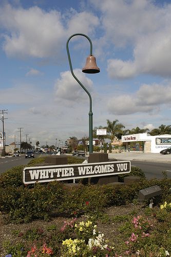 Whittier Welcomes You sign in Whittier, California